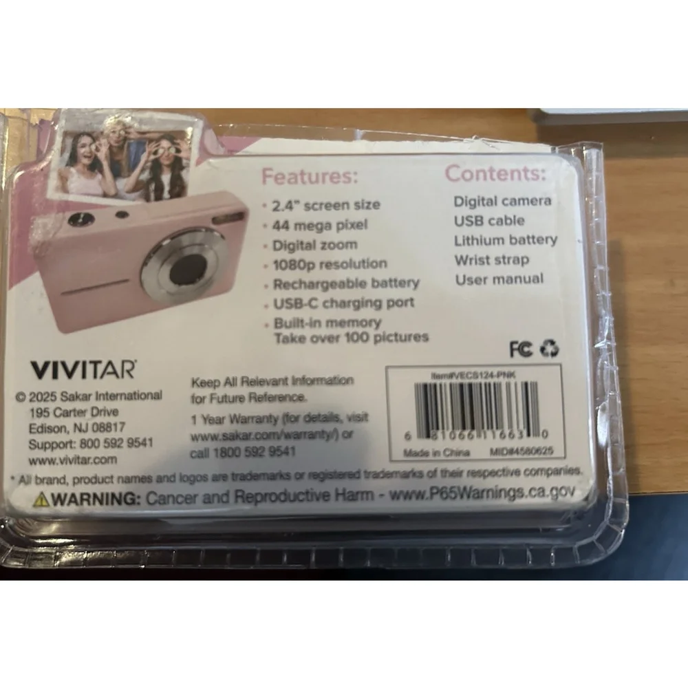 Vivitar PopSnap Camera VEC S124 2.4